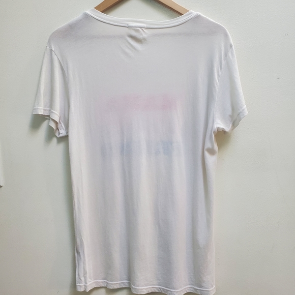 Sundry Graphic Crewneck Tee Short Sleeve Off White Pink Purple Blue Size S - Picture 6 of 10